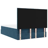 thumbnail of vidaXL Ottoman-Bett mit Matratzen & LEDs Dunkelblau 140x200 cm Samt