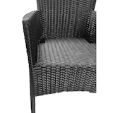 thumbnail of METRO PROFESSIONAL Poltrona impilabile con cuscino Noelani, polyrattan, nero