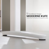 thumbnail of bümö manuell höhenverstellbarer Schreibtisch 200x100 in graphit Gestell in Weiß - PC Tisch höhenverstellbar & groß, höhenverstellbarer Tisch Büro,