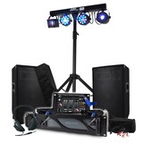 thumbnail of Pack Sono BM SONIC Amplificateur 1000W, Paire d'Enceintes 2x400W, Table de Mixage, Portique + 48 effets lumières EUPHORIA