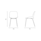 thumbnail of Eva - Sedia in polipropilene bianco 4 pz