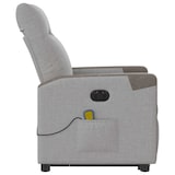 thumbnail of vidaXL Massagesessel mit Aufstehhilfe Elektrisch Wolkengrau Stoff