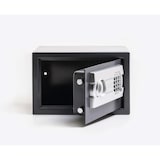 thumbnail of Caja fuerte del hotel con código de 3 a 8 dígitos, llave de seguridad.