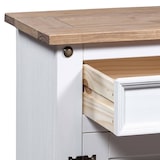 thumbnail of Table de chevet Gamme Corona pin mexicain Blanc 53x39x67 cm