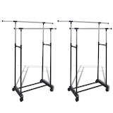 thumbnail of vidaXL Verstellbare Kleiderständer 2 Stk. 2 Kleiderstangen