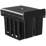 thumbnail of tectake Inbouw prullenbak Ashlyn, 3-voudige scheiding, 31L, telescooprails - zwart - 405885