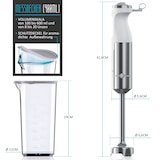 thumbnail of Arendo Stabmixer Edelstahl mit stufenloser Geschwindigkeitsregelung MANO Pürierstab - Weiß