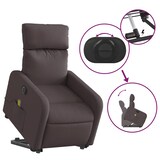 thumbnail of vidaXL Elektrischer Massagesessel mit Aufstehhilfe Dunkelbraun Stoff