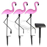 thumbnail of PROREGAL Mega Deal 9x Solarlampe FLAMINGO mit automatischer Einschaltfunktion, HxBxT 52x18x6cm, 2 LEDs, Automatisches Schalten, Gartenlampe