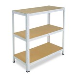 thumbnail of shelfplaza HOME Schwerlastregal 100x130x40 cm in weiß mit 3 Böden und 150 kg Traglast pro Boden