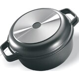 thumbnail of RISOLI' casseruola fornetto jolly con coperchio in alluminio fuso alto spessore multiuso cm 24 nero