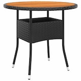 thumbnail of vidaXL 3-tlg. Bistro-Set Poly-Rattan und Massivholz Schwarz