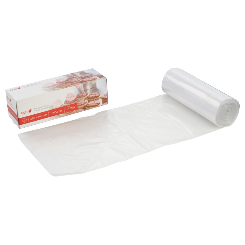 Eva Rolle mit 100 Einwegspritzbeuteln  46x24 cm