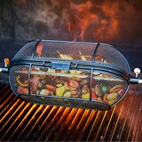 thumbnail of SANTOS BBQ Drehspieß Korb für Drehspieße, Grillkorb, rund, schwarz