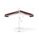 thumbnail of METRO Professional Double store mobile, alu/polyester, 3.5 x 3 m, bordeaux