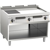 thumbnail of KBS Elektrogrillplatte 1/3 Gerillt Verchromt 16,2Kw 3 Heizzonen Offener Unterbau