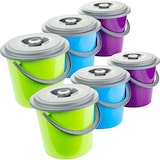 thumbnail of 6er Set Putzeimer 5 Liter Wassereimer mit Deckel