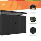 thumbnail of Wasabi – Casetta Da Giardino In Metallo 7,66m² Quarz – Spessore Robusto 0,40mm – Lampada Inclusa – Chiusura Con Chiave – Lucernario 360º – Tetto Piano