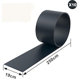 thumbnail of Duesse Frangivista rotolo per recinzione hard da 10 pezzi cm.19x2,52 m grigio scuro