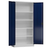 thumbnail of ClassiX Flügeltürenschrank, 1945 x 920 x 420 mm, lichtgrau/enzianblau