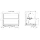 thumbnail of Combisteel ingebouwde verwarmde vitrinekast, wandmodel van keramiek, GN4/1