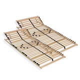 thumbnail of Lattenbodem 180x200 (2x 90x200cm), Verstelbaar hoofdeinde, Ergonomische 7-zone lattenbodem, Beukenhout, 28 latten,Gemaakt in Duitsland, tot 150 kg