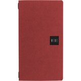 thumbnail of Stil casa, set 12 porta menu formato 2/2, poliuretano, 18xh. 31,6 cm, tre buste interne in plastica, elastico ferma buste, colore saffiano rosso.