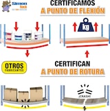 thumbnail of SimonRack Estante industrial, 2000x1800x600 mm, 600 kg no ponto de flexão, 4 prateleiras metálicas, Azul/Laranja/Galvanizado- Simonforte
