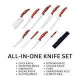 thumbnail of Ensemble de Couteaux Professionnels 9 Pièces avec Sac de Transport Eisenbach LH-049