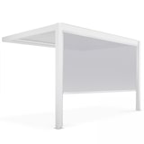 thumbnail of Pergola bioclimatique adossée blanche 3x4m et 1 Store 3,73 x 2,34 m