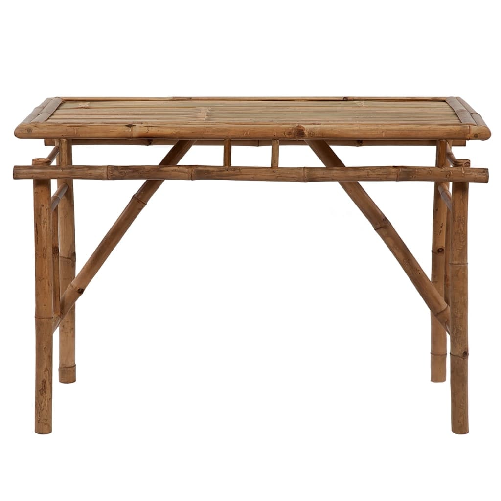 Mesa plegable de jardín de bambú 115x50x75 cm