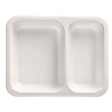 thumbnail of 500 Mikrowellenschalen, PP 2-geteilt 1205 ml weiss Menüschalen