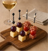 thumbnail of MONOUSO - Fingerfood Spießee Verziert Weiß und Schwarz 9cm (1.200 Stück)