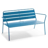 thumbnail of Divano da terrazza in metallo blu Pacifico