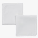 thumbnail of Set van 2 WITTE servetten 40x40cm