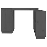 thumbnail of Helloshop26 - Bureau table poste de travail meuble d'ordinateur informatique étude 110 x 50 x 75 cm bois massif de pin gris 02_0023822