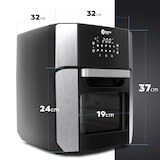 thumbnail of Balter Heißluftfritteuse HL-1200, Friteuse, 12 Liter, Mini Backofen, LCD Display, 10 Programme, inkl. Rezeptheft