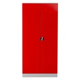 thumbnail of PROREGAL Stahlschrank BEE mit 4 lackierten Fachböden | HxBxT 195x92x60cm | Grau-Rot | Werkstattschrank Werkzeugschrank Aktenschrank Universalschrank
