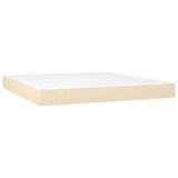 thumbnail of vidaXL Boxspringbett mit Matratze & LED Creme 180x200 cm Stoff