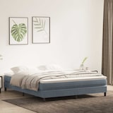 thumbnail of vidaXL Boxspringbett ohne Matratze Dunkelgrau 180x210 cm Samt