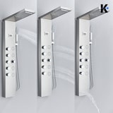 thumbnail of BERND | Premium douchepaneel Regendouche RVS | Geborsteld zilver Massagedouche Douchesysteem | Mengkraan Douchegarnituur Douchesysteem