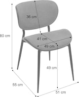 thumbnail of 2er-Set Esszimmerstuhl HWC-O45, Bugholz Stoff (370g/m²) Öko-Tex FSC®-zertifiziert ~ natur, hellgrau