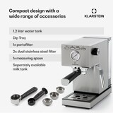 thumbnail of Pausa Espressomaker 1350 Watt 20 Bar Druck Wassertank: 1,4 Liter Edelstahl Silber-Metallic