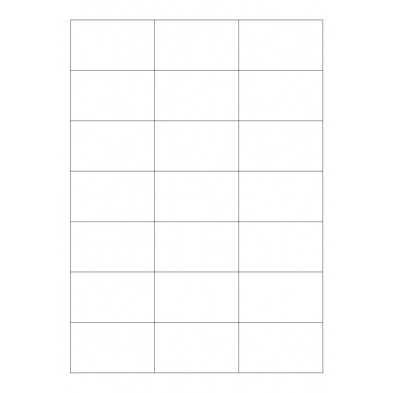 Wasserlösliche Etiketten 63,5 x 38,1 mm(Anzahl Bögen /VPE: 25)