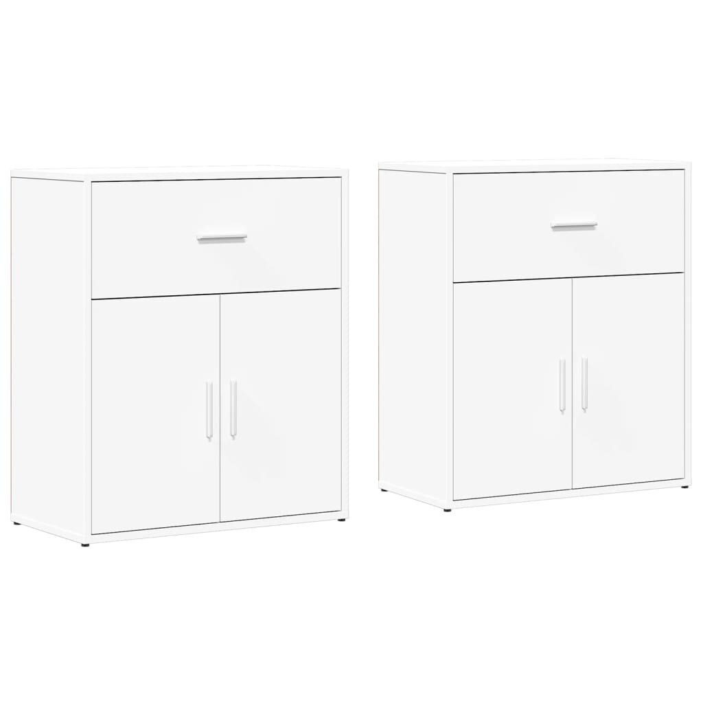 Helloshop26 - Buffet Sideboard Kommode Kleiderschrank Aufbewahrungsmöbel Organizer für Küche Wohnzimmer Lounge 2er-Set 60 x 31 x 70 02_0036673