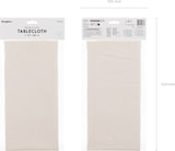 thumbnail of PartyDeco, Tischdecke, synthetisches Material, 137 x 183 cm, beige