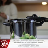 thumbnail of Magefesa Athenas - Olla Express Rápida de 6 L, Acero Inoxidable 18/10, Apta para Inducción, Fondo Termo-Difusor, Cocina Sana, Ahorro de Energía