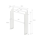 thumbnail of Yamazaki Home Handtuchhalter Handtuchständer stehend Bad Metall freistehend 70x81x14cm Tower weiß