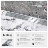 thumbnail of tectake canaletta di scarico per doccia in acciaio inox - 401272