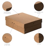 thumbnail of Falken 22001800 PURE Box Nature DIN A4, Füllhöhe 100 mm braun - Braun